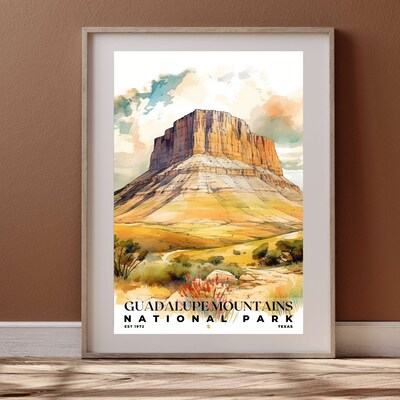 Guadalupe Mountains National Park Poster, Travel Art, Office Poster, Home Decor | S4 - image4